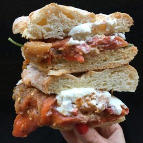 Gluten-free vegetarian sandwich from Untamed Sandwiches